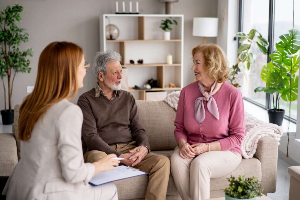 Family Discussing Inheritance Rights After Death Without a Will in Media, PA